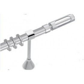 ΚΟΥΡΤΙΝΟΒΕΡΓΑ ΜΕΤΑΛΛΙΚΗ SYMI  Φ25*1,50Μ ΝΙΚΕΛ ΜΑΤ / XΡΩΜΙΟ