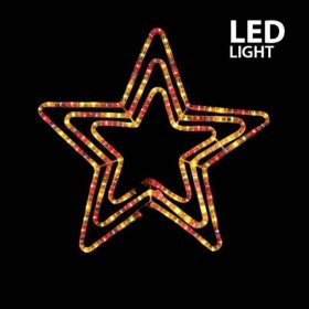 ΑΣΤΕΡΙ ΤΡΙΠΛΟ ΘΕΡΜΟ ΛΕΥΚΟ LED, ΜΕ 4,70 Μ. ΦΩΤ/ΝΑ ΚΑΙ ΠΡΟΓΡΑΜΜΑ, 60X60ΕΚ. IP 44