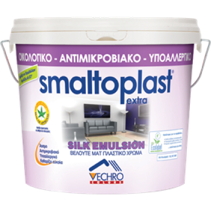 SMALTOPLAST SILK 10L ΛΕΥΚΟ ΠΛΑΣΤΙΚΟ OIKOΛOΓIKO ΧΡΩΜΑ